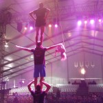 strong man act with Cirque Dreams